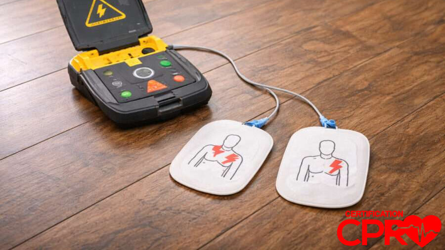 AED and CPR Dummy for Certification Training.