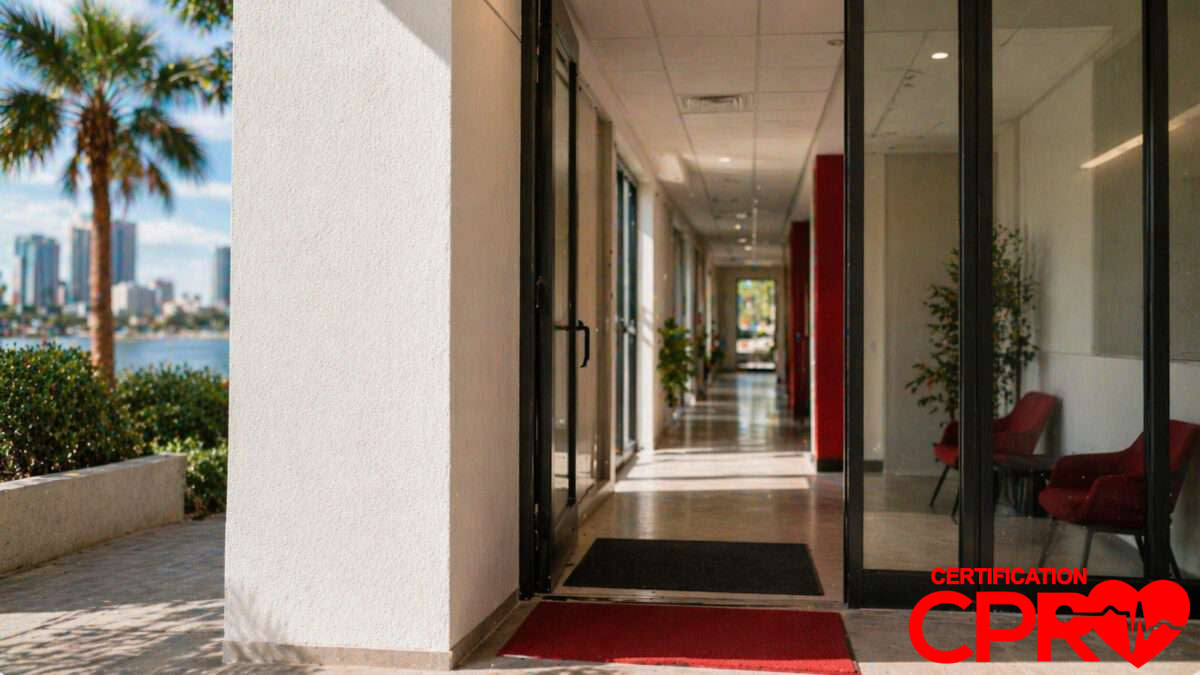 CPR certification class at Orlando training center for life-saving skills.